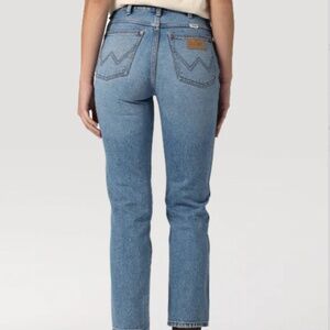 Free People Wrangler Wild West High Rise Straight Jeans